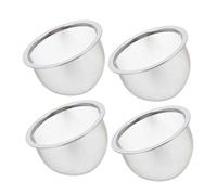 Angoily Colino per Tè Sfuso in Acciaio Inossidabile 4 Pezzi Filtro a Maglia Fine Riutilizzabile per Teiere e Tazze Compatibile Infusore da Tè in Metallo Facile da Pulire per Infusione