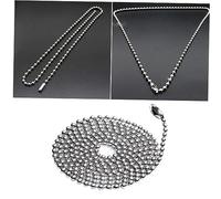 Angoily Collana Acciaio Inossidabile con Perline Metallo per Creazione Adatta per Medaglie Ciondoli e Accessori Fatti Mano