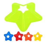 Angoily Coni da Calcio Professionali a Stella 5 Pezzi Colorati Attrezzatura per Allenamento di Calcio Coni Portatili per Agilità e Miglioramento Tecniche Accessori