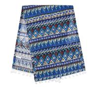 Angoily Copertura Antipolvere per Microonde in Lino Blu Resistente e Leggera Design Retrò, Adatta per Forno Microonde e Piccolo Frigorifero in Ogni Stagione