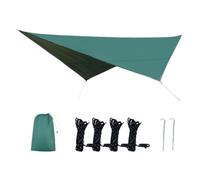 Angoily Copertura da Sole Oxford Spessa Verde Telo Parasole Antivento per Campeggio Picnic e Giardino Copertura Esterna Versatile Protezione UV e Facile da Riporre