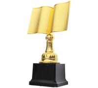 Angoily Coppa Vincente in Plastica Oro per Concorso di Lettura, Premio Commemorativo Pratico Design Elegante e Biblioteche