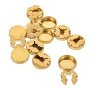 Angoily Copri Bottoni per Camicia Uomo e Donna in Rame Oro, 15 Pezzi senza Cuciture, Design Semplice per Tutte le Occasioni e Aggiornamento Guardaroba