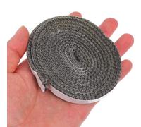 Angoily Corda Piatta per Caminetto a Legna in Fibra di Vetro 2Mmx10Mmx2M Nastro Autoadesivo Guarnizione Resistente alle Alte Temperature per Porta Sigillante per Isolamento Termico
