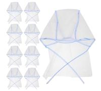Angoily Cuffie per Chioma Protettiva e Fori Piccoli 12 Pezzi Blu Usa e Getta in Plastica Tesa per Tintura e Messa in Evidenza Chioma in Salone o Barber Shop