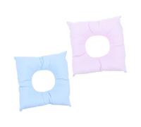 Angoily Cuscino di Cotone per Viso e Collo a Faccia in Giù, Set da 2 Pezzi, Ritaglio Ampio per Spa e Saloni Professionali, Supporto Massaggiante per Viaggio, Ufficio e Relax