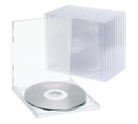 Angoily Custodia per CD Porta 2 Dischi Doppia in Acrilico Trasparente 9 Facile da Trasportare e, per Proteggere CD e Dvd