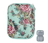 Angoily Custodia per Uncinetto Borsa per Aghi Cerniera Borsa per Riporre Attrezzi da Cucito Uncinetti e Ferri da Maglia