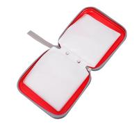 Angoily Custodia Porta CD Rigida Rossa per 40 Dischi Organizer per Dvd e CD da Viaggio Protezione Anti-Graffio e Umidità per Auto e Casa