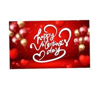 Angoily Decorazione di San in Poliestere con Motivo a Palloncino Rosso per Foto di Scena per Occasioni Festive