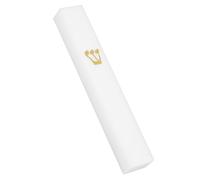 Angoily Decorazione Mezuzah in Resina Bianca per Porta Ebraica Ornamento Resistente alle Intemperie per Interno ed Esterno Cornice Accessori per Installazione Facile Targa Religiosa