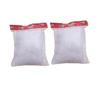 Angoily Decorazioni Natalizie Neve Finta in Cotone Pp Bianco, Set 2 Pacchi per Allestimento Natale e Scenari Fotografici
