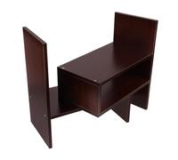 Angoily Desktop Magazine Storage Organizer Libreria Legno Estensibile Per Ufficio e Casa Design Elegante e Facile Da Assemblare Mensola Per Libri e Riviste Colore Naturale