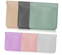 Angoily Elegante Set Di Custodie Per Cuffie in Pelle Pu 6 Unità Per Gioielli Piccoli Cavi Elettronici Organizer Da Viaggio