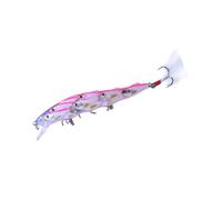 Angoily Esca Artificiale da Pesca a Forma di Pesce in Plastica Rosa da 15,7g Resistente allo Strappo per Accessori da Pesca in Mare per Appassionati