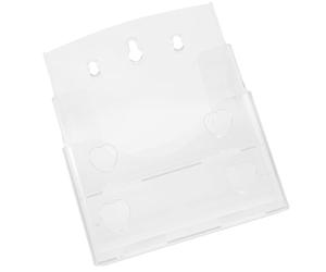 Angoily Espositore in Acrilico A5 a 2 Livelli per Brochure e Documenti | Organizzatore Trasparente da Scrivania, Accesso Rapido a Moduli e Letteratura, per Uffici e Sale D'attesa