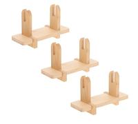 Angoily Espositore per Ventaglio in bambù da 3 Pezzi, Supporto Stabile per Ventagli Pieghevoli Cinesi e Giapponesi, Base Decorativa per Collezioni in Ufficio e Sala da tè
