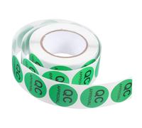 Angoily Etichette Adesive Per Controllo Qualità Nero Rotonde Per Gestione e Ispezione Qualità Adesivo Affidabile Facile Applicazione Per Test e Produzione