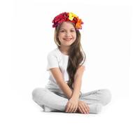 Angoily Fascia Per Capelli Decorativa Con Fiori Neri Per Halloween Per Donne Design Elastico Hippie Con Fiori Colorati Accessori Per Capelli