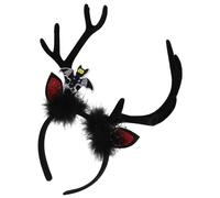 Angoily Fascia per Chioma Nera Pipistrello e Ragno in Feltro e Plastica, Comoda e Facile da Abbinare per Feste di Halloween e Balli in Maschera