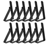 Angoily Fermagli per Tovaglia da Picnic 12 Pezzi in Acciaio Inossidabile Nero, Clip per Tavoli da Esterno, Morsetti per Feste