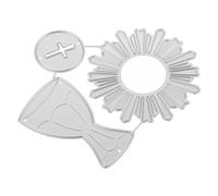 Angoily Fustelle Metalliche in Acciaio al Carbonio Fustella per Creazione Biglietti Stencil Fai da Te Strumento Pervori Artigianali Cartelle per Goffratura Fustelle per Scrapbooking
