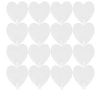 Angoily Ganci Adesivi Forma di Cuore 16 Pezzi in Ferro Bianco Forte Adesivo, Design Decorativo e Lavorazione Fine, per Casa e Regali di Inaugurazione