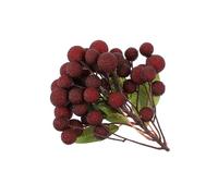 Angoily Grappolo di Yangmei Artificiale Leggero e Facile da Trasportare Rosso Aspetto Realistico per Decorazioni Domestiche e Vetrine