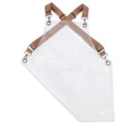 Angoily Grembiule Parrucchiere Trasparente Tpu Regolabile con Tasca Antiolio Leggero e Resistente per Protezione Durante Taglio e Colorazione