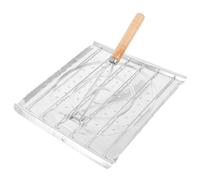 Angoily Griglia da Tavolo in Acciaio Inox per Tostapane e Teglia da Campeggio Supporto Pieghevole per Toast e Tortillas Rastrelliera Perforata Adatta per Cucina Domestica e Barbecue