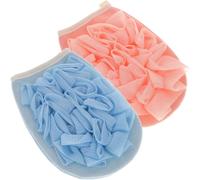 Angoily Guanti Esfolianti da Bagno 2 Pezzi in Rayon per Doccia e Spa, Guanto Esfoliante Corpo Doppia Superficie per Rimozione Pelle Morta, Facile da Pulire, Adatto per Collo, Spalle