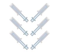 Angoily Kit 6 Pezzi Cerniere Pivotanti per Porte Pieghevoli in Metallo 3/8” Perni Superiori per Riparazione Ferramenta Porte Scorrevoli Armadi, Riduzione Rumore, Ottimizzazione Spazio