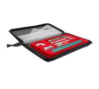 Angoily Kit di Disegno Tecnico Multifunzione Strumenti di Progettazione Kit di Matematica e Forniture Scolastiche Completo di Scatola Portaoggetti per Trasporto e Uso Colore Casuale