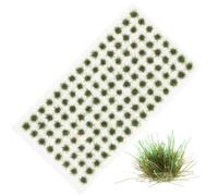 Angoily Kit Modello di Terreno 104 Mini Ciuffi D’erba in Resina per Micro Paesaggi Fai da Te, Decorazione Paesaggio Ferroviario in Scala, Effetto Realistico e Lavorazione