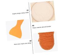 Angoily Kit Ricamo Punch Needle DIY per Principianti Completo per Creare Sottobicchieri Decorativi con Ago Punzonatura Materiale Resistente e Manuale Dettagliato per Lavori Artigianali
