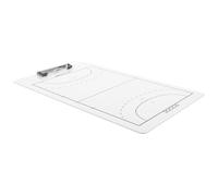 Angoily Lavagna Bianca per Allenatori di Pallamano Doppia Faccia in Pvc Pennarello Cancellabile, Tabellone Tattico Multifunzione per Partite e Allenamenti Sportive