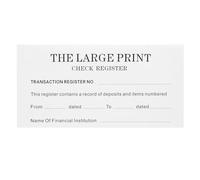 Angoily Libretto degli Assegni Registro Contabile Fonti Grandi, Tracker delle Spese in Valuta e Quaderno Finanziario Personale per Gestione Budget e Controllo Saldo, Formato Compatto