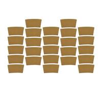 Angoily Manicotti in Carta Ondulata per Tazze da Caffè, 25 Pezzi, Protezione Antiscottatura Design Antiscivolo, per Bevande Calde da Asporto