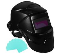 Angoily Maschera per Saldatura Autoscurante Solare con Regolazione Automatica Filtro Resistente ad Alte Temperature Protezione Completa per Occhi e Viso Adatta a Saldatori Mig Tig e