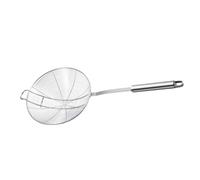 Angoily Mestolo Schiumarola in Acciaio Inox 16 CM con Doppio Gancio Cucchiaio Scolapasta per Pasta e Cibo Fritto Colino Multiuso Resistente Alta Temperatura per Cucina Casalinga