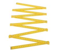 Angoily Metro a stecca - Righello pieghevole in legno a doppia faccia da 2 metri - Strumento di misurazione di precisione pieghevole per falegnameria per progetti di costruzione di aule di