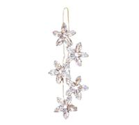 Angoily Mollette Chioma Donna Eleganti Cristalli Brillanti e Metallo a Forma di Fiore, Leggere e Facili da Applicare, come Regalo Raffinato per Ogni Occasione
