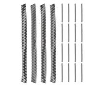 Angoily Nastro di Protezione per Bordi Racchetta da Ping Pong 20 Pezzi Autoadesivo Nero Protezione Laterale Resistente per Uso Amatoriale e Tornei