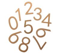 Angoily Numeri Civici Autoadesivi in Acrilico 3d Effetto Dorato Antico, Set 10 Pezzi 7x4,6 Cm per Porte, Cassette Postali e Uffici, Numeri Porta Resistenti e Facili da Applicare
