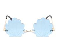 Angoily Occhiali da Sole senza Montatura Forma di Blu per Feste e Foto Leggeri e Resistenti Accessorio Moda Divertente per Party e Shooting