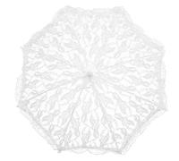 Angoily Ombrello Parasole in Pizzo Artigianale Decorativo per Matrimonio, Ombrello a Forma di Fiore Leggero e Resistente per Foto e Cerimonie, Accessorio Elegante per Donne e Feste