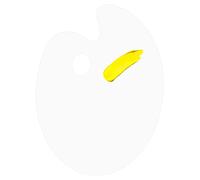 Angoily Palette Acrilica Trasparente Ovale per Pittura e Miscelazione Colori Palette Acquerelli e Acrilici Leggera e Resistente per Artisti in Movimento