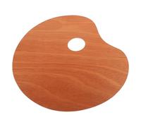 Angoily Palette in Legno Ovale per Pittura Ad Olio e Acquerello Vassoio per Miscelare Colori Acrilici Strumento da Viaggio per Artisti e Studenti