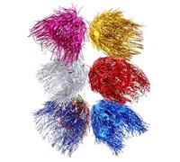 Angoily Parrucche di Lamine di Alluminio 6 Pezzi Multicolore Copricapi Originali Lucidi per Cosplay Donna Parrucche Divertenti per Feste Anni 80 Accessori per Costumi e Oggetti di