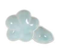 Angoily Penna il disco dell'acqua Ufficio desktop Forniture multi scrivere mano piattino porta pennelli piatti di inchiostro calamaio ad acqua vassoio dell'inchiostro ceramica Verde chiaro